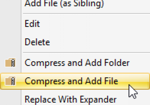 Compress & Add File