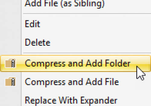Compress & Add Folder
